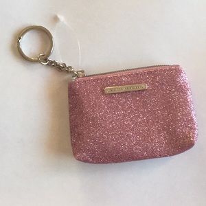 Pink Victoria secret key chain card holder